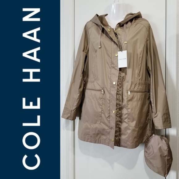 cole haan packable rain jacket